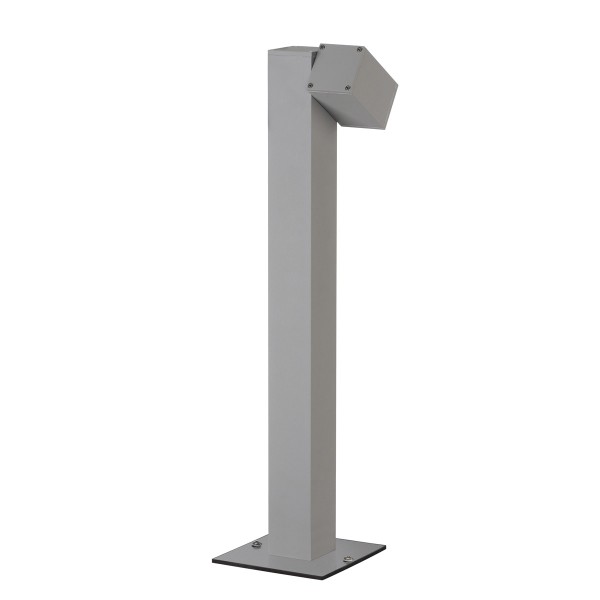 CUBIC PATH LIGHT, L-Type Standleuchte, QPAR51, IP44, silbergrau, max. 35W