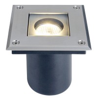 ADJUST QUADRO, Outdoor Bodeneinbauleuchte, QPAR51, IP67, edelstahl 304, Glas teilsatiniert, max. 35W ADJUST QUADRO, Outdoor Bodeneinbauleuchte, QPAR51, IP67, edelstahl 304, Glas teilsatiniert, max. 35W