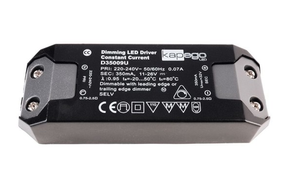 Deko-Light Netzgerät, BASIC, D35009U, Kunststoff, Schwarz, 9W, 11-26V, 350mA, 115x39mm