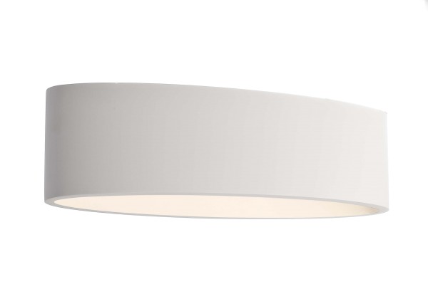 Deko-Light Wandaufbauleuchte, Caroline, Gips, Weiß überstreichbar, 60W, 230V, 377x177mm