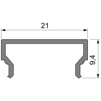 Vorschau: Reprofil Profil Zubehör, Abdeckung H-01-15, Kunststoff, 1000mm Vorschau: Reprofil Profil Zubehör, Abdeckung H-01-15, Kunststoff, 1000mm
