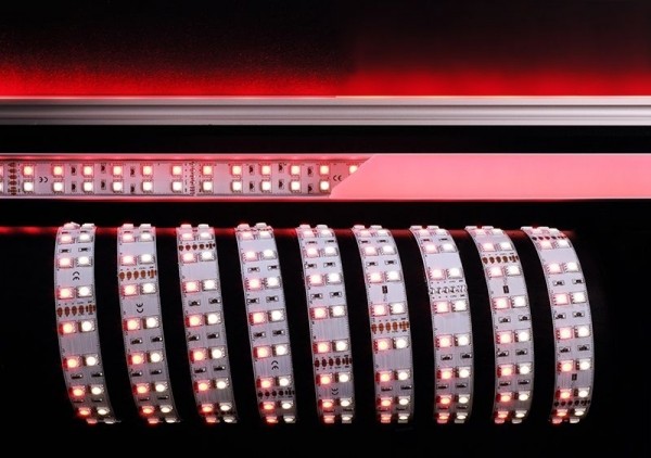 KapegoLED Flexibler LED Stripe, 5050-2x60-24V-RGB+3000K-3m, RGB + Warmweiß, IP20