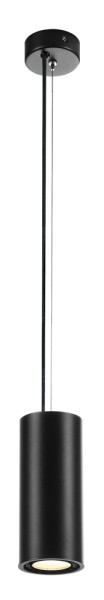 SUPROS 78, Pendelleuchte, LED, 3000K, rund, schwarz, 60° Linse, 9W