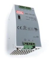 Meanwell Netzgerät, DR-120-24, Eingangsspannung: 110-240V AC/50-60Hz, Ausgangsspannung: 24V DC Meanwell Netzgerät, DR-120-24, Eingangsspannung: 110-240V AC/50-60Hz, Ausgangsspannung: 24V DC