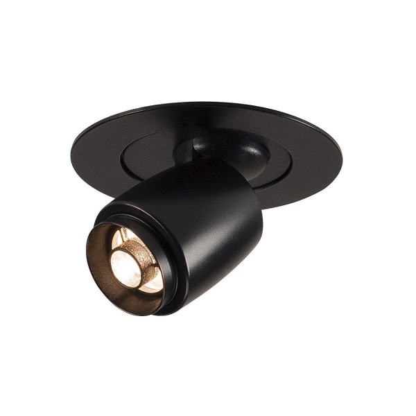 ILU, Spot, LED 50mm, 3000K, schwarz, 350mA, 1,2W