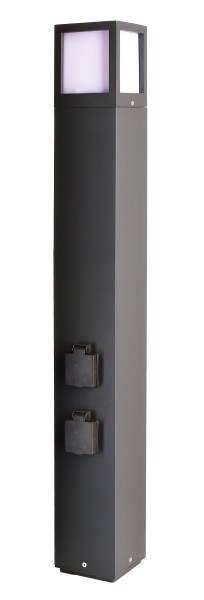 Deko-Light Energieverteiler, Facado Socket, Aluminium Druckguss, Dunkelgrau, 20W, 230V, 1000x108mm