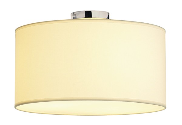 SOPRANA CL-1, Deckenleuchte, A60, rund, Schirm weiß Ø/H 50/26 cm, max. 3x60W