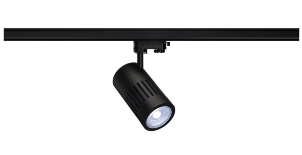 STRUCTEC, Strahler für 3Phasen Hochvolt-Stromschiene, 30W, LED, 4000K, 36°, schwarz