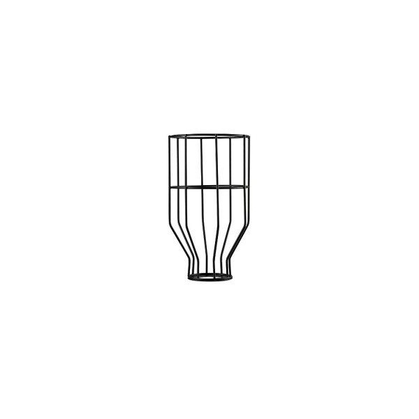 FENDA, Leuchtenschirm, Gitterschirm, mattschwarz,  Ø/H 14/24 cm