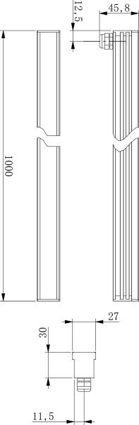 Deko-Light LED Bar / Tube, Caroli, Aluminium Strangpressprofil, Silber, Warmweiß, 100°, 5W, 24V