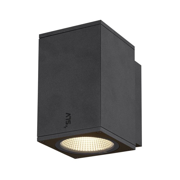 ENOLA SQUARE M single Outdoor LED Wandaufbauleuchte anthrazit CCT 3000/4000K