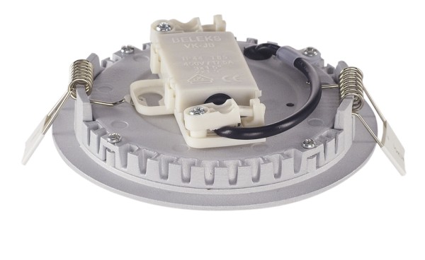 SENSER 12, Einbauleuchte, LED, 3000K, rund, silbergrau, 6W