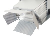 Messe Flood Blendkappe matt silber Messe Flood Blendkappe matt silber