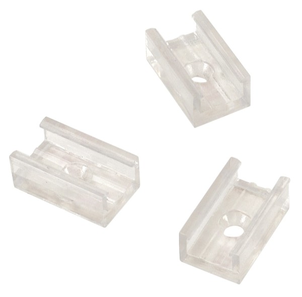 MONTAGECLIPS, für MINI ALU TRACK Niedervolt-Stromschiene, klar, 10 Stück