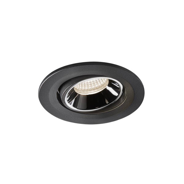 NUMINOS® MOVE S, Deckeneinbauleuchte schwarz / chrom 4000K 55°