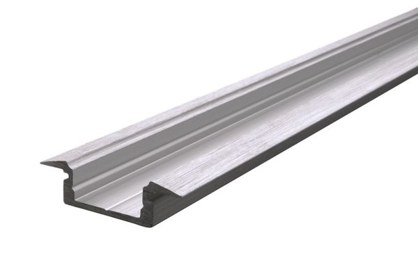 Reprofil Profil, T-Profil flach ET-01-10, Aluminium, Silber gebürstet, 2000mm