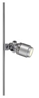 POWER-LED SPOT, für Niedervolt-Stromschiene Vitrinenschiene, LED, 3000K, silbergrau, 1W POWER-LED SPOT, für Niedervolt-Stromschiene Vitrinenschiene, LED, 3000K, silbergrau, 1W