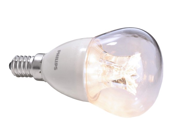 Philips Leuchtmittel, MAS LEDlustre DT 5.5-40W E14 2200-2700K, Glas, Warmweiß, 270°, 5W, 230V