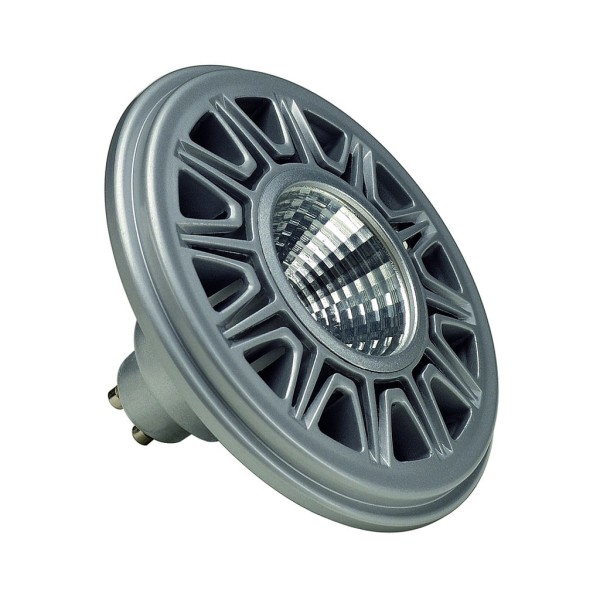 LED ES111 Leuchtmittel, 3000K, silbergrau, 10W COB LED, 38°