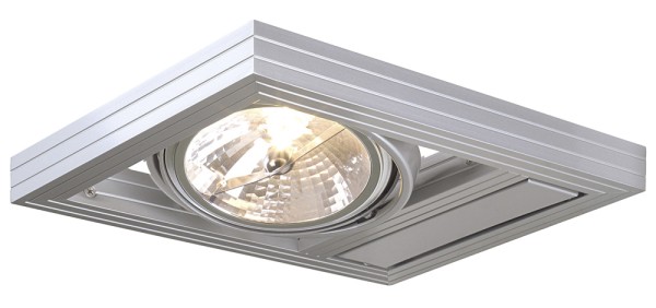 AIXLIGHT KARDAFRAME, Wandleuchte, QR-LP111, silbergrau, max. 50W