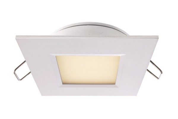 Deko-Light Deckeneinbauleuchte, Aluminium Druckguss, weiß, Warmweiß, 110°, 3W, 9-10V, 350mA, 75x75mm