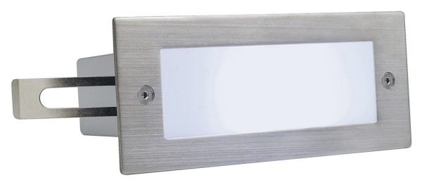 BRICK, Outdoor Wandleuchte, LED, 5700K, IP44, edelstahl gebürstet, 1W