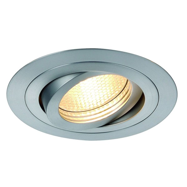 NEW TRIA GX10 Downlight, rund, alu brushed, max. 35W