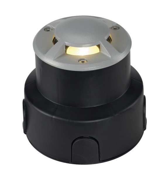 AQUADOWN MICRO 93, Outdoor Bodeneinbauleuchte, QR-CBC35, IP67, 4 Slots, max. 20W