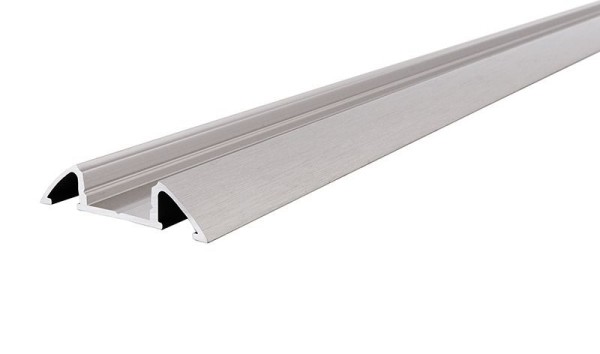 Reprofil Profil, Unterbau-Profil flach AM-01-10, Aluminium, Silber gebürstet, 2000mm