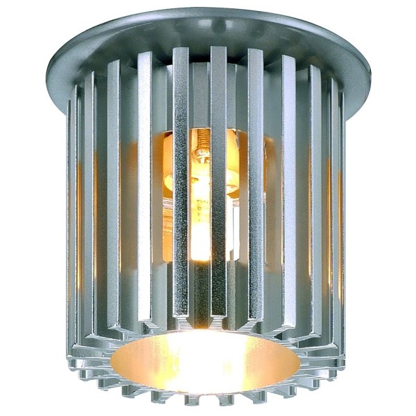 GRID Downlight, alu natur, GY6,35, max. 50W