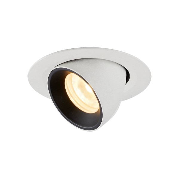 NUMINOS® GIMBLE XS, Deckeneinbauleuchte weiß / schwarz 3000K 55°