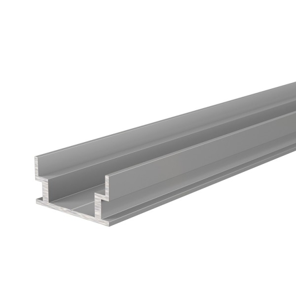 Reprofil, IP-Profile, U-flach AU-04-12 für LED Stripes bis 13,3 mm, Silber-matt, 1250 mm