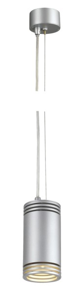 BARRO, Pendelleuchte, QPAR51, silbergrau, max. 50W
