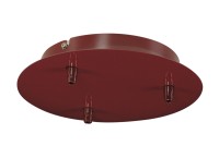 DECKENROSETTE FITU, 3er Rosette, rund, weinrot, inkl. Zugentlastungen DECKENROSETTE FITU, 3er Rosette, rund, weinrot, inkl. Zugentlastungen