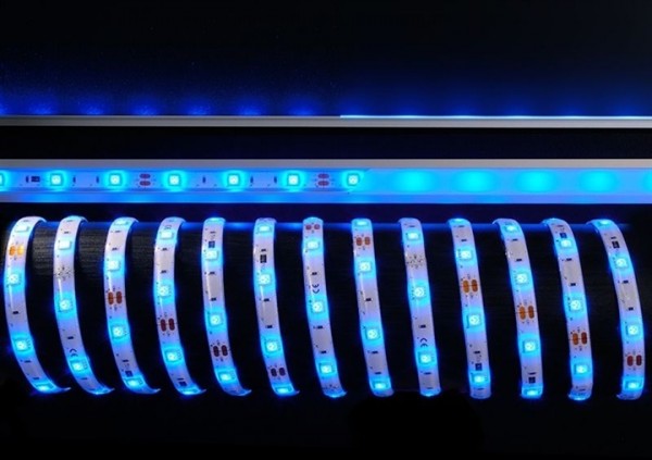 KapegoLED Flexibler LED Stripe, 5050-30-12V-blau-5m, Blau, spannungskonstant, 12V DC, 36,00 W, IP 33