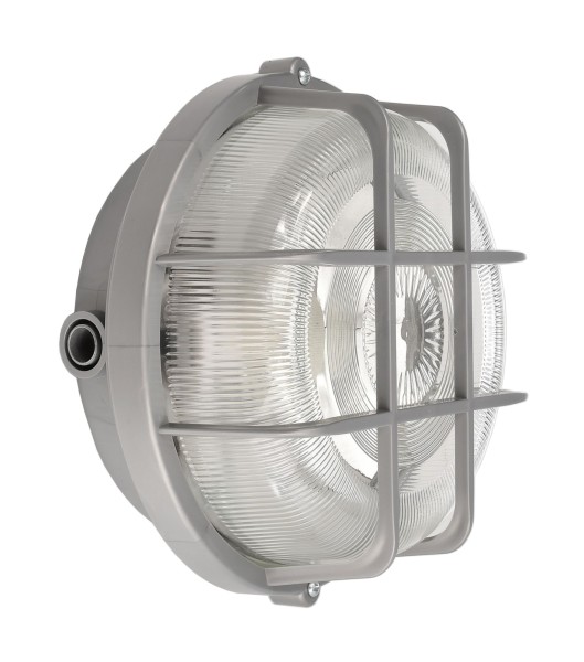 Deko-Light Decken- und Wandaufbauleuchte, Sotano Retro, Round, 1x max. 60 W E27, Grau, Polypropylen