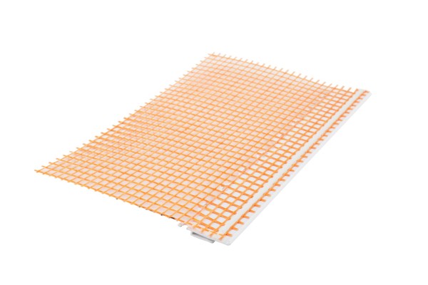 Deko-Light Profil Zubehör, Combo Anschlussprofil mit Gewebe für Spachtelarbeiten, 3mm, 2m, orange