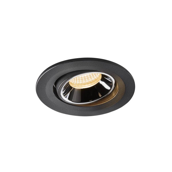 NUMINOS® MOVE S, Deckeneinbauleuchte schwarz / chrom 3000K 40°