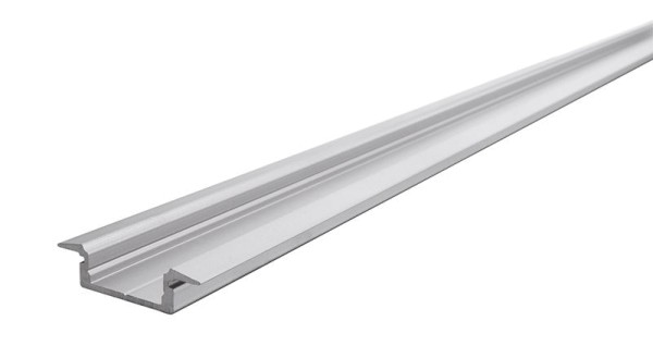 Reprofil Profil, T-Profil flach ET-01-15, Aluminium, Silber-matt eloxiert, 2000mm