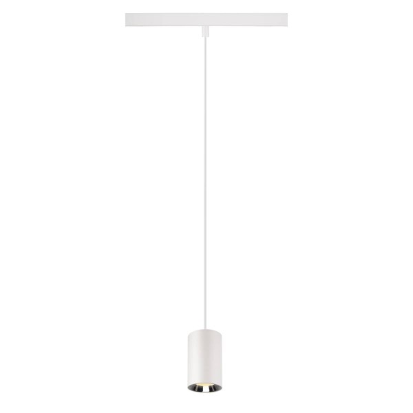 NUMINOS® XS 48V TRACK DALI, Pendelleuchte, weiß / chrom, 8.7W, 700lm, 3000K, CRI90, 40°