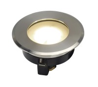 DASAR FLAT 80, Outdoor Bodeneinbauleuchte, LED, 3000K, IP67, rund, edelstahl gebürstet, 4,3W DASAR FLAT 80, Outdoor Bodeneinbauleuchte, LED, 3000K, IP67, rund, edelstahl gebürstet, 4,3W
