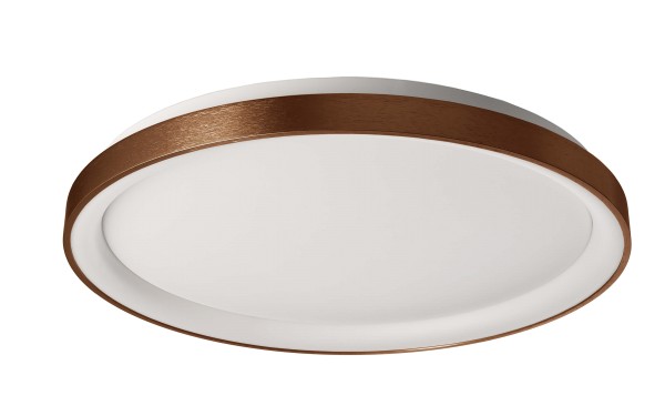 Deko-Light Deckenaufbauleuchte, Mirach 580 mm, Aluminium, Kaffee gebürstet, Warmweiß, 130°, 54W