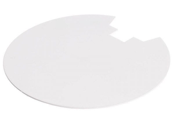 Deko-Light Zubehör, Abdeckung Hinten Weiß für Serie Uni II Max, Metall, Signalweiß RAL 9003