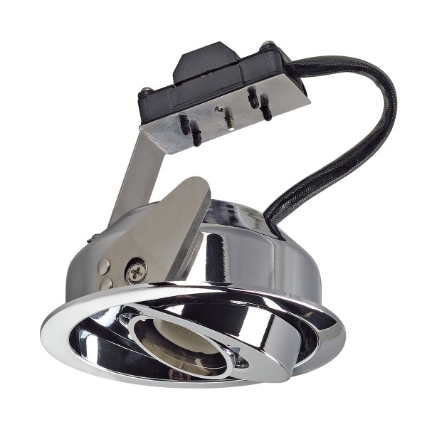 TWISTER, Einbauleuchte, QPAR111, rund, chrom, max. 75W