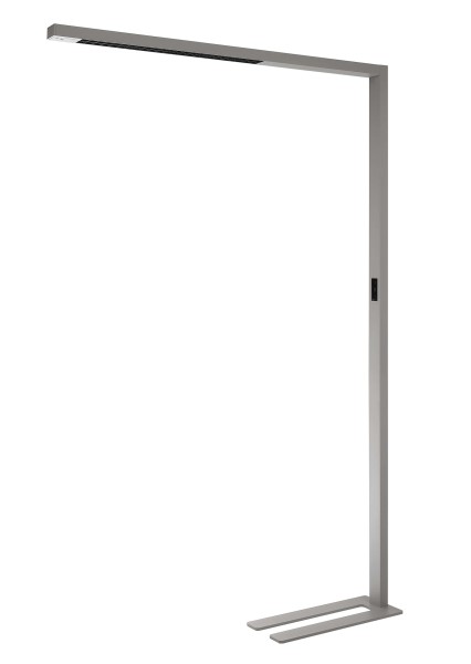 Deko-Light Stehleuchte, Office Three Standard, Motion, 80 W, DIM, 4000 K, silber, Aluminium, Silber