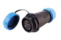 Deko-Light Kabelsystem, Weipu Buchse 5-polig, Kunststoff, 24V, 65mm Deko-Light Kabelsystem, Weipu Buchse 5-polig, Kunststoff, 24V, 65mm