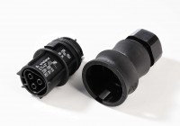 Kabelsystem, Wieland RST20i3 Buchse, Kunststoff, Schwarz, 82mm Kabelsystem, Wieland RST20i3 Buchse, Kunststoff, Schwarz, 82mm