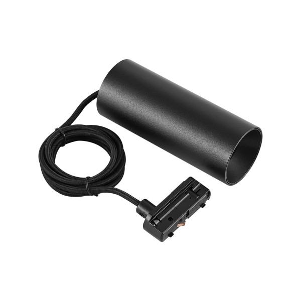 Deko-Light 1-Phasen-Pendelleuchte, Can 150, 1x max. 7,5 W, GU10, Schwarz, Aluminium, Schwarz, 7W