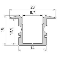 Vorschau: Reprofil Profil, T-Profil hoch ET-02-08, Aluminium, Schwarz-matt eloxiert, 1000mm Vorschau: Reprofil Profil, T-Profil hoch ET-02-08, Aluminium, Schwarz-matt eloxiert, 1000mm
