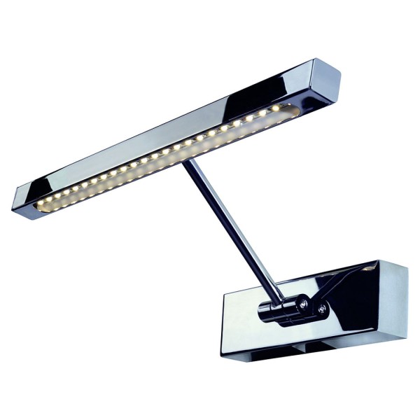 LED Bilderleuchte STRIP, chrom, 2W, inkl. LED Strip mit 24 warmweissen LED